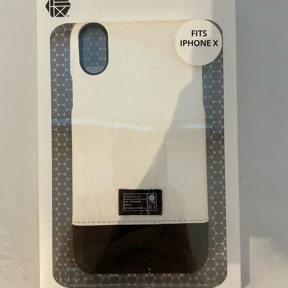 Stylish Black and White iPhone X Case